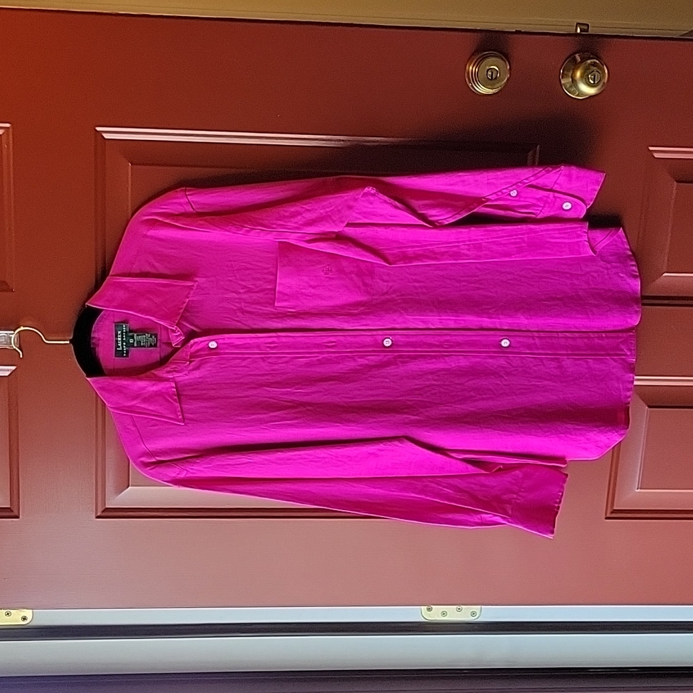 RALPH LAUREN Linen Shirt Size 10